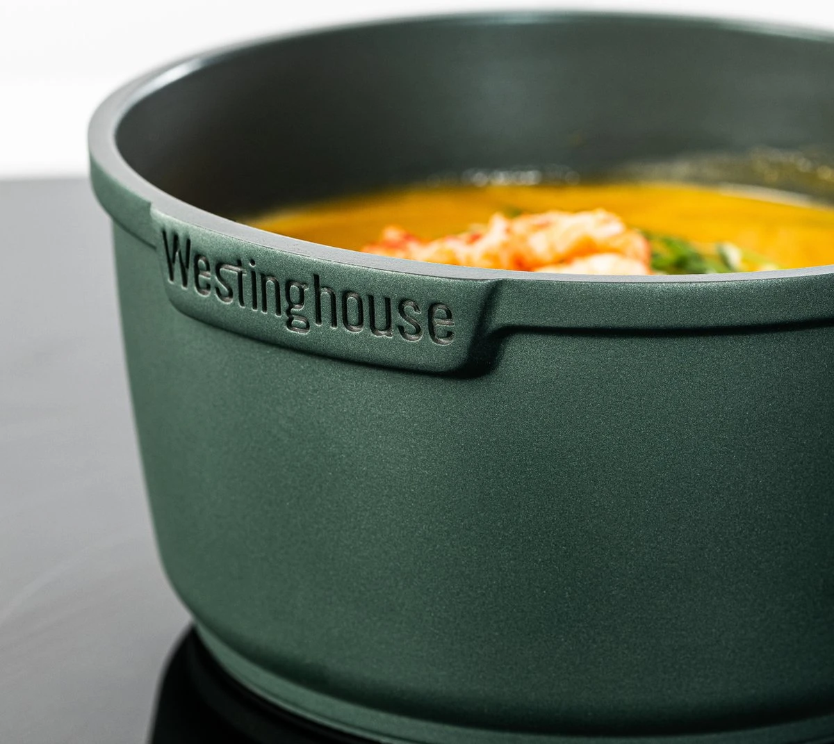 Westinghouse Pannenset Performance (Koekenpan ø 24 En 28 Cm + Steelpan ø 18 Cm) - Groen - Inductie En Alle Andere Warmtebronnen 4 Westinghouse Pannenset Performance (Koekenpan ø 24 En 28 Cm + Steelpan ø 18 Cm) - Groen - Inductie En Alle Andere Warmtebronnen - Afbeelding 2