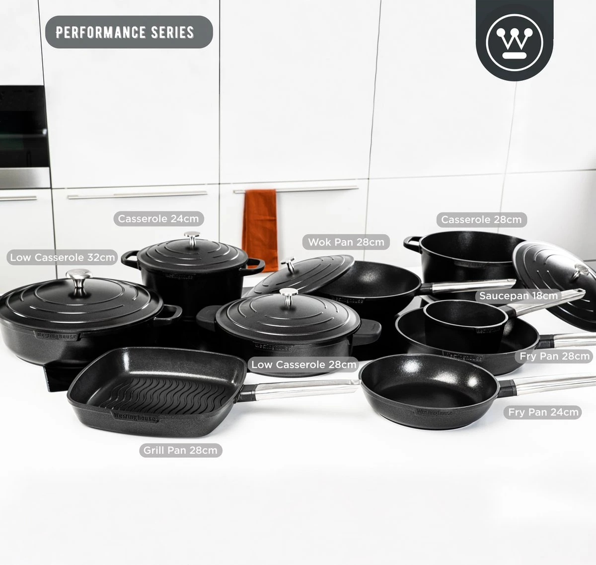 Westinghouse Performance Series - Steelpan Inductie 18cm - Zwart - Geschikt Voor Alle Warmtebronnen Inclusief Inductie En Ovenbestendig - Sauspan 6 Westinghouse Performance Series - Steelpan Inductie 18cm - Zwart - Geschikt Voor Alle Warmtebronnen Inclusief Inductie En Ovenbestendig - Sauspan - Afbeelding 4