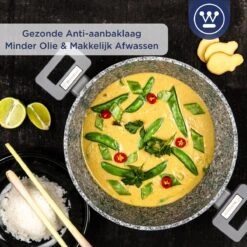 Westinghouse Kookpan/Braadpan Inductie - Ø 28 Cm - Grijs Graniet - Met Deksel - PFOA Vrij 17 Westinghouse Kookpan/Braadpan Inductie - Ø 28 Cm - Grijs Graniet - Met Deksel - PFOA Vrij -Westinghouse 1200x1200 70