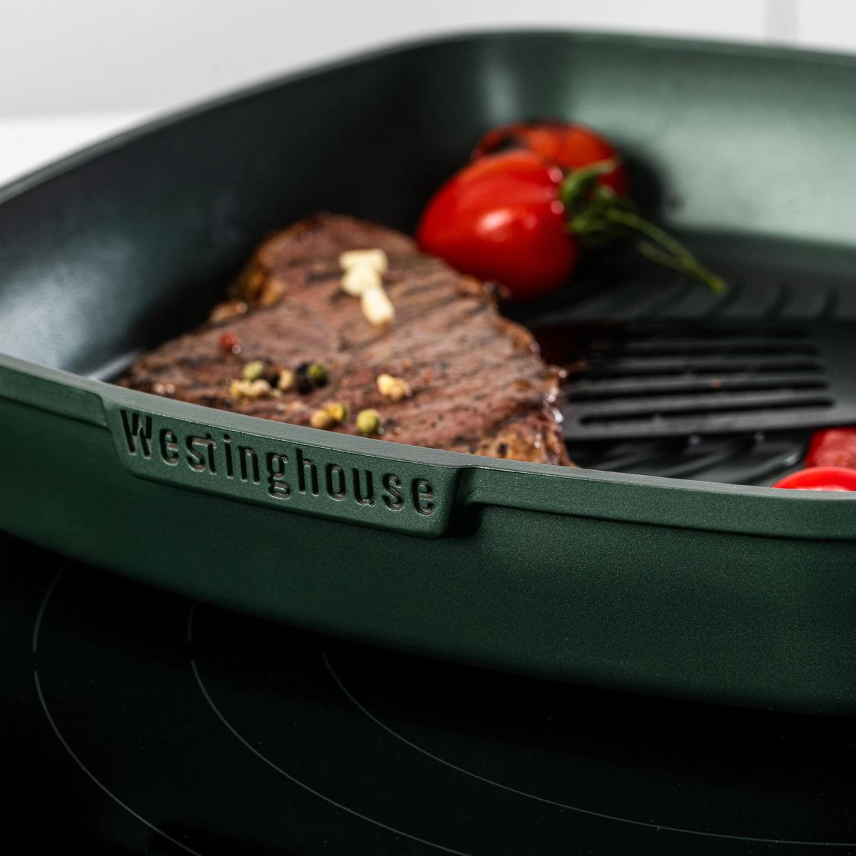Westinghouse Pannenset Performance (Wokpan + Grillpan) ø 28 Cm - Groen - Inductie En Alle Andere Warmtebronnen 6 Westinghouse Pannenset Performance (Wokpan + Grillpan) ø 28 Cm - Groen - Inductie En Alle Andere Warmtebronnen - Afbeelding 4