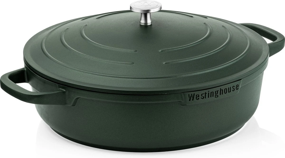 Westinghouse Performance Series - Hapjespan Inductie Met Deksel - 32cm Sauteerpan - Oven Geschikt - Groen 3 Westinghouse Performance Series - Hapjespan Inductie Met Deksel - 32cm Sauteerpan - Oven Geschikt - Groen
