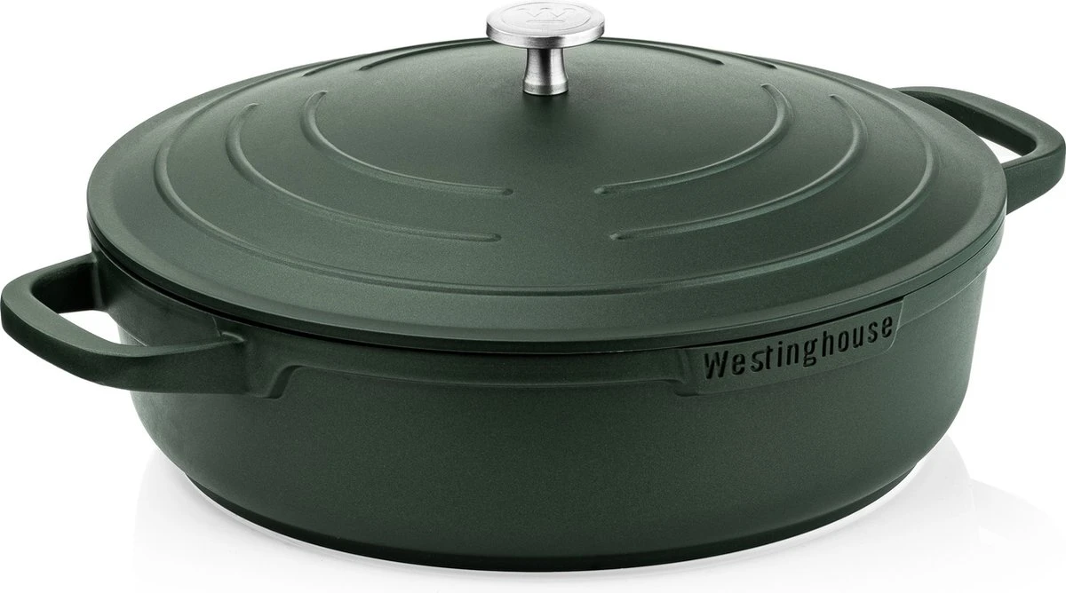 Westinghouse Pannenset Performance (Braadpan + Hapjespan) ø 28 Cm - Groen - Inductie En Alle Andere Warmtebronnen 10 Westinghouse Pannenset Performance (Braadpan + Hapjespan) ø 28 Cm - Groen - Inductie En Alle Andere Warmtebronnen - Afbeelding 8