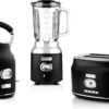 Westinghouse Retro Waterkoker + Broodrooster 2 Sleuven + Blender - Zwart -Westinghouse 1200x797
