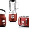 Westinghouse Retro Waterkoker + Broodrooster 4 Sleuven + Blender - Rood -Westinghouse 1200x896