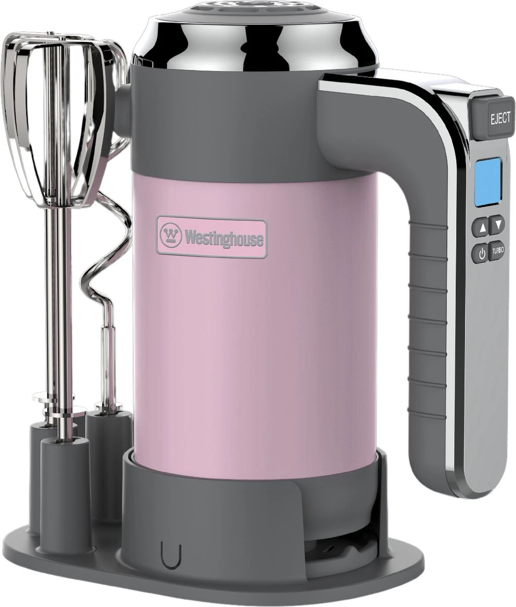 Westinghouse Handmixer Retro Collections - 6 Standen - Roze - WKHM250PK