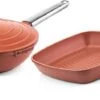 Westinghouse Pannenset Performance (Wokpan + Grillpan) ø 28 Cm - Rood - Inductie En Alle Andere Warmtebronnen 2 Westinghouse Pannenset Performance (Wokpan + Grillpan) ø 28 Cm - Rood - Inductie En Alle Andere Warmtebronnen -Westinghouse 550x238