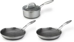 Westinghouse Pannenset Black Signature (Koekenpan ø 20 En 24 Cm + Steelpan ø 20 Cm) - Inductie En Alle Andere Warmtebronnen