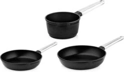 Westinghouse Pannenset Performance (Koekenpan ø 24 En 28 Cm + Steelpan ø 18 Cm) - Zwart - Inductie En Alle Andere Warmtebronnen
