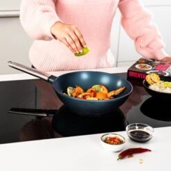 Westinghouse Pannenset Performance - Blauw - 8 Pannen - Complete Pannenset - Inductie En Alle Andere Warmtebronnen -Westinghouse 550x547