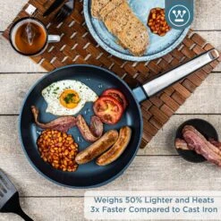 Westinghouse Koekenpan Performance - Bravery Blue - ø 28 Cm - Standaard Anti-aanbaklaag -Westinghouse WCFP0095024BL 2 1