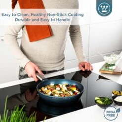 Westinghouse Koekenpan Performance - Bravery Blue - ø 24 Cm - Standaard Anti-aanbaklaag 17 Westinghouse Koekenpan Performance - Bravery Blue - ø 24 Cm - Standaard Anti-aanbaklaag -Westinghouse WCFP0095024BL 4