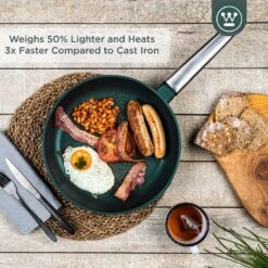 Westinghouse Koekenpan Performance - Gracious Green - ø 28 Cm - Standaard Anti-aanbaklaag -Westinghouse WCFP0095024SG 2 1