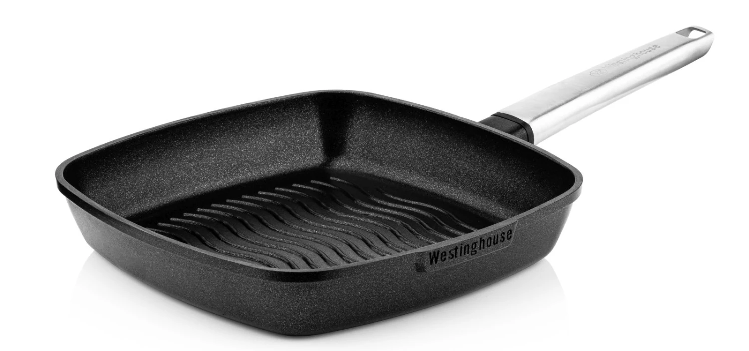 Westinghouse Grillpan Performance - Blissful Black - 28 X 28 Cm - Standaard Anti-aanbaklaag 3 Westinghouse Grillpan Performance - Blissful Black - 28 X 28 Cm - Standaard Anti-aanbaklaag