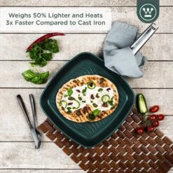 Westinghouse Grillpan Performance - Gracious Green - 28 X 28 Cm - Standaard Anti-aanbaklaag 17 Westinghouse Grillpan Performance - Gracious Green - 28 X 28 Cm - Standaard Anti-aanbaklaag -Westinghouse WCFP0095G28SG 2