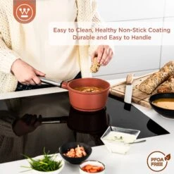 Westinghouse Steelpan Performance - Rebel Red - ø 18 Cm / 1.9 Liter 16 Westinghouse Steelpan Performance - Rebel Red - ø 18 Cm / 1.9 Liter -Westinghouse WCSP0095N18OR 4