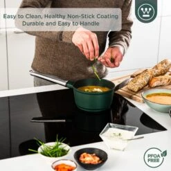 Westinghouse Steelpan Performance - Gracious Green - ø 18 Cm / 1.9 Liter 15 Westinghouse Steelpan Performance - Gracious Green - ø 18 Cm / 1.9 Liter -Westinghouse WCSP0095N18SG 4