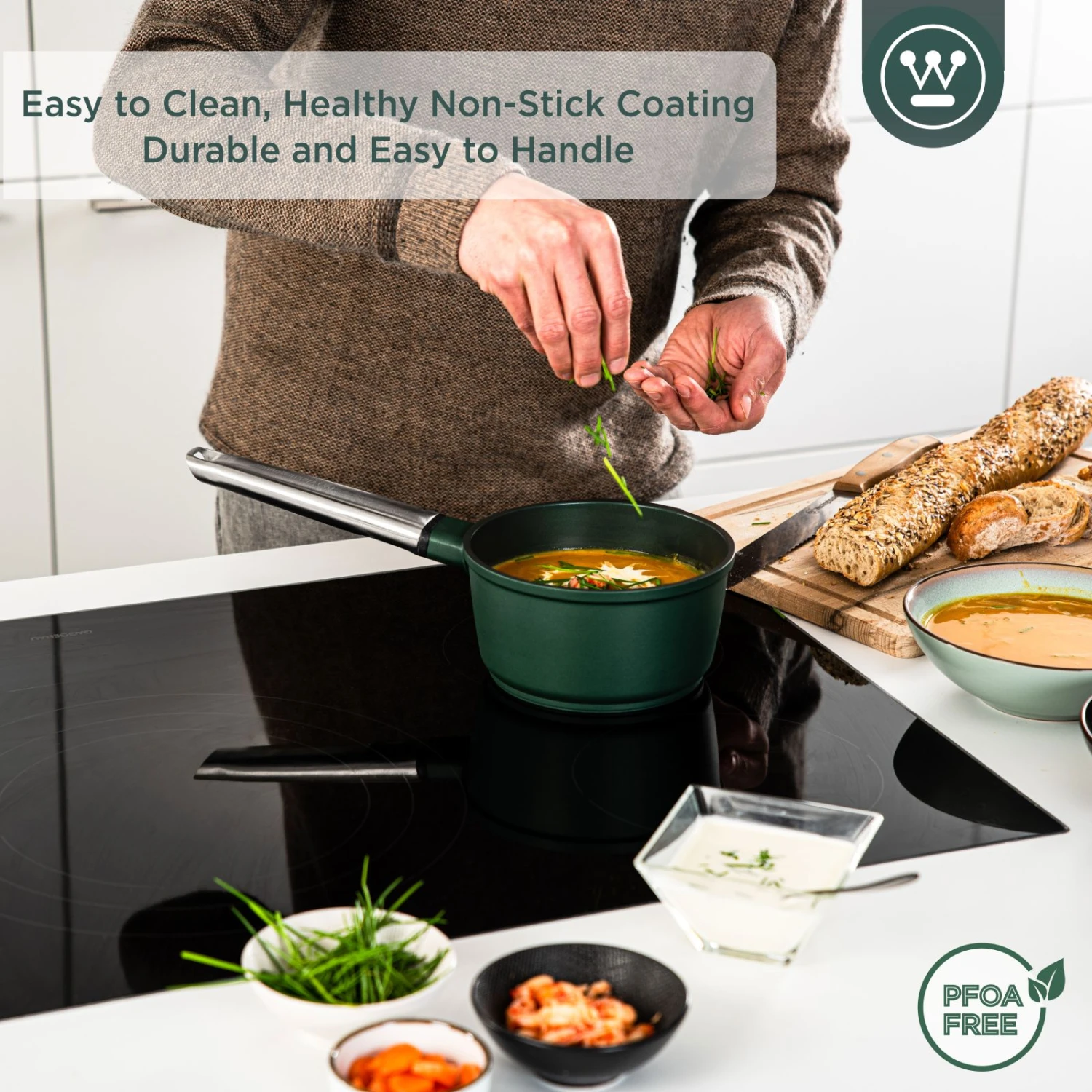 Westinghouse Steelpan Performance - Gracious Green - ø 18 Cm / 1.9 Liter 5 Westinghouse Steelpan Performance - Gracious Green - ø 18 Cm / 1.9 Liter - Afbeelding 3