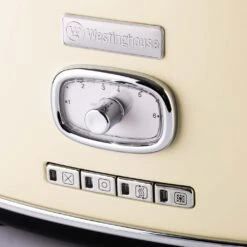 Westinghouse Broodrooster Retro Collections - 2 Sleuven - Vanilla White - WKTTB857WH -Westinghouse WKTTB857WH Retro 2 Slice Toaster 2