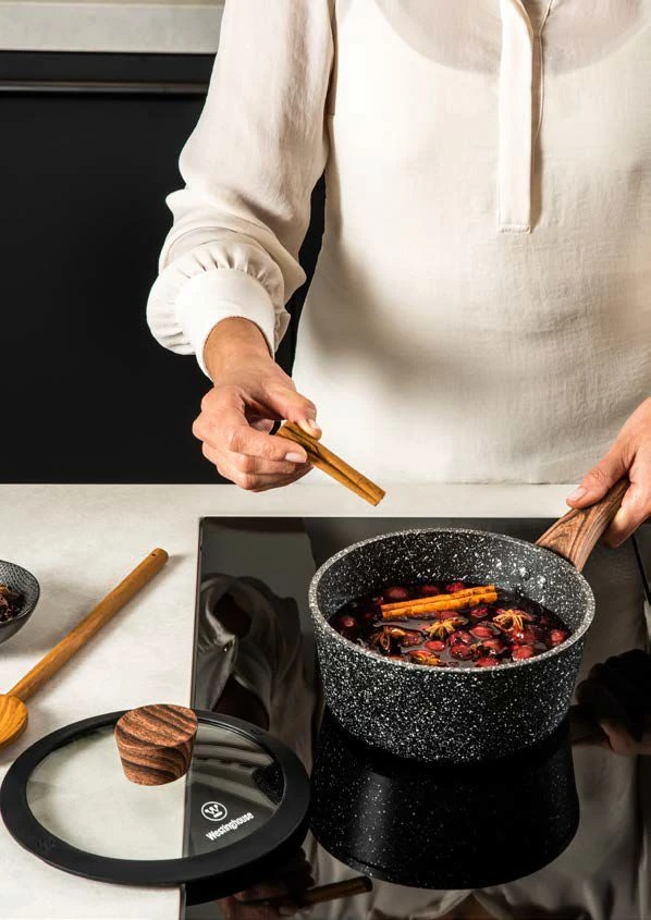 Westinghouse Steelpan Marble Wood - ø 18 Cm / 1.8 Liter 4 Westinghouse Steelpan Marble Wood - ø 18 Cm / 1.8 Liter - Afbeelding 2